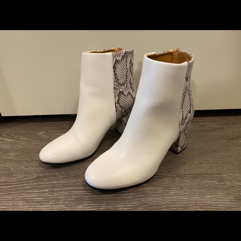 Snakeskin Booties